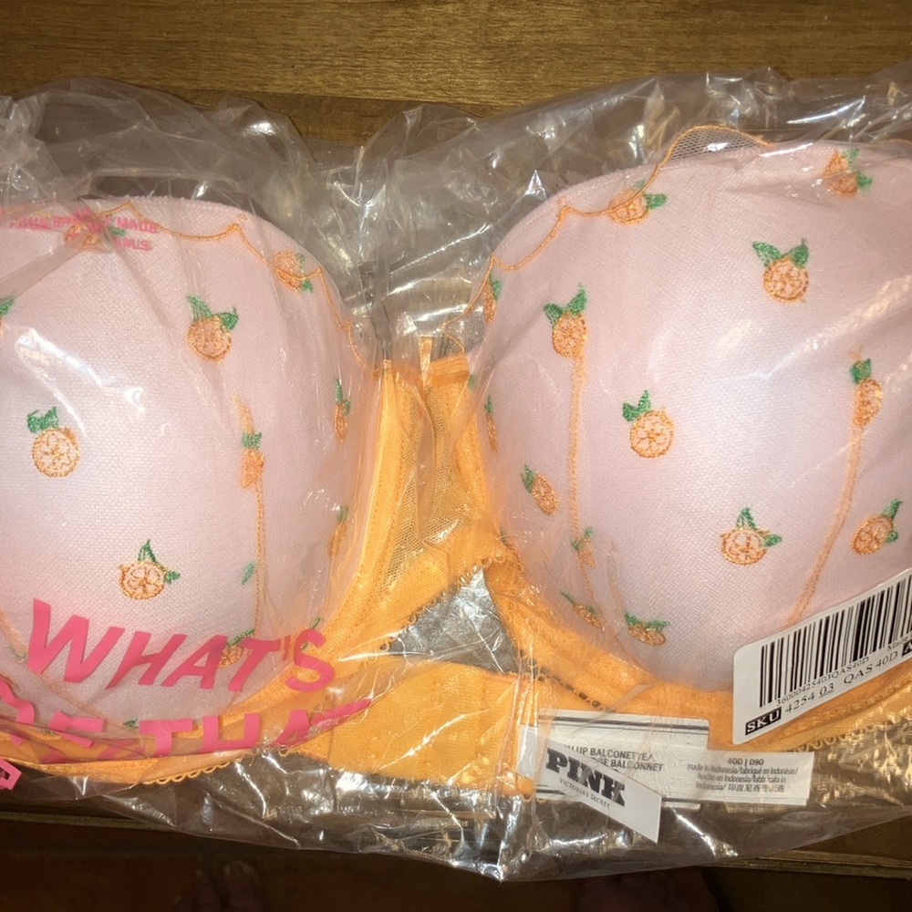🔥VS Pink Wink push up balconette bra sz 40D NWT - Picture 5 of 13